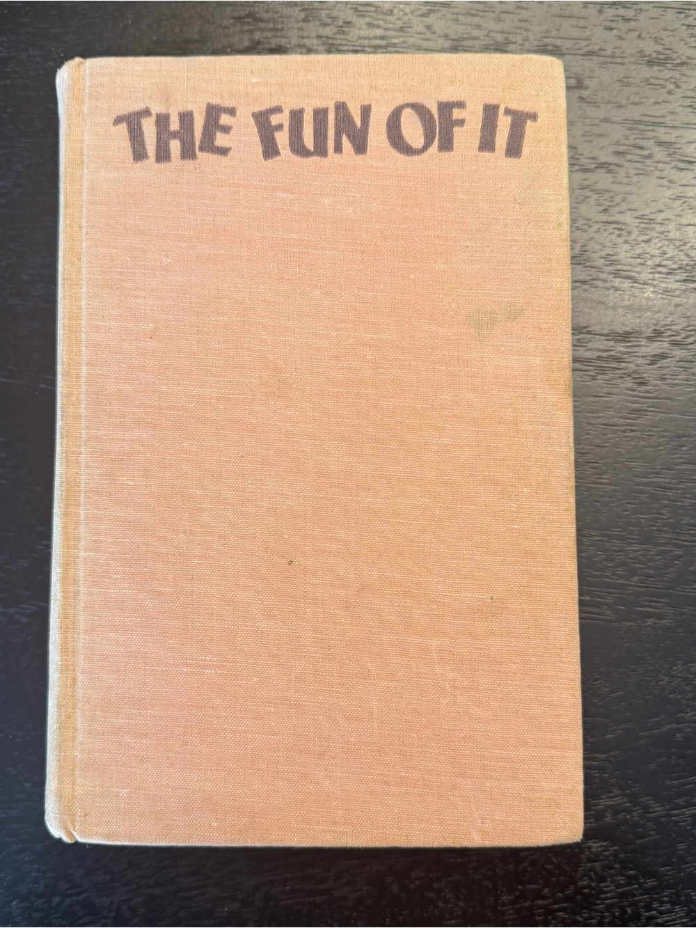 The Fun Of It - By Amelia Earhart- First Edition- Peach Clothbound Hardcover
